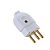 Plugue Macho 2P+T 250V/10A Tramontina Branco - Imagem 7