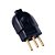 Plugue Macho 2P+T 250V 10A Tramontina Preto - Imagem 10