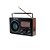 Rádio Portátil YS-808BT AM/FM 3W Marrom - Imagem 1
