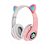 Headphone Gatinho Altomex B-19 Bluetooth Rosa - Imagem 1