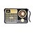 Rádio Portátil Kapbom KA-8706 FM/AM/SW 3W Dourado - Imagem 11