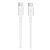 Cabo Tipo-C x Tipo-C Gshield GS-5232 1MT Branco - Imagem 1