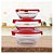 Kit com 3 Potes de Vidro Original SL848 Vermelho - Imagem 9