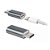 Adaptador Tipo-C x Lightning A'gold CBA-25 Cinza - Imagem 1