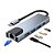 Adaptador Hub Tipo-C Kapbom KA-6050 3.0 Usb/Tipo-C/RJ45/Hdmi - Imagem 1