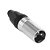 Plug XLR Cannon  Macho de Metal MXT C30MN3 - Imagem 1