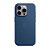 Capa Magsafe Iphone 15 Pro Couro Azul Acero - Imagem 1