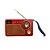 Rádio Portátil Kapbom KA-8707 AM/FM/SW 3W Vermelho e Bege - Imagem 1