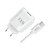 Carregador e Cabo FAM Tipo-C FKT-150C Branco - Imagem 1