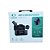 Microfone sem Fio Lapela Duplo Onistek ON-MC829 Lightning Preto - Imagem 1