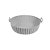 Forro Silicone Air Fryer Redonda com Alça Top Chef TRC6810 Cinza - Imagem 1