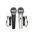 Microfone Dinâmico Tomate Duplo MT-1028 Preto e Cinza - Imagem 1