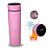 Garrafa Térmica Visor Temperatura 500ml Rosa - Imagem 1