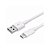 Cabo Tipo C Fam FCA-XC10 1 Metro Branco - Imagem 1