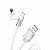 Cabo Tipo-C Turbo X-Cell XC-CD-118 Branco - Imagem 1