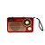 Rádio Portátil Kapbom KA-8708 AM/FM/SW 3W Vermelho - Imagem 1