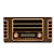 Rádio Portátil Tomate MTJ-2013 USB/TF/BT Marrom - Imagem 1