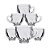 Jogo Xícaras Quality House Lines Cristal 190ML 6 Peças - Imagem 1