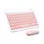 Teclado e Mouse Sem Fio Bluetooth Verde JP-T3000 Rosa - Imagem 1