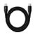 Cabo Lightning X Tipo-C Space Space77 1 Metro Preto - Imagem 1