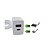 Carregador USB e Tipo-C Com Cabo Prolongador Force Line 1,5 Metros Branco - Imagem 3