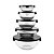 Kit 5 Potes de Vidro Nix Glass NX447 Preto - Imagem 1