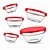 Kit 5 Potes de Vidro Nix Glass NX447 Vermelho - Imagem 2