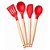 Kit Utensílios Silicone Nix House NX349 7 Peças Vermelho - Imagem 4