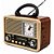 Rádio Portátil Kapbom KA-135B FM/USB/TF 5W Bege - Imagem 3