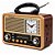 Rádio Portátil Kapbom KA-135B FM/USB/TF 5W Marrom - Imagem 2