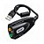 Adaptador Placa Som USB Knup HP-T130 com 2 Saídas - Imagem 1