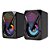 Caixa Som para PC Aitek ACS-4506 com LED RGB Preto - Imagem 1