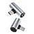 Adaptador Tipo-C P2 X-Cell XC-ADP-18 Prata - Imagem 1
