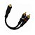 Cabo Y 2 Rca M x 1 Rca F Mxt 8.1.51 - Imagem 1