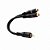Cabo Y 1 Rca M x 2 Rca F Technoise - Imagem 1