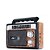 Rádio Portátil Grasep D-1601 AM/FM/SW 10W Marrom - Imagem 13