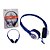 Headphone Knup Kp-393 com Fio Azul - Imagem 1