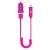 CARREGADOR VEICULAR CB094 MULTILASER ROSA C/ CABO - Imagem 1