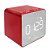 Rádio Relógio Caixa de Som Lelong LE-673 Vermelho - Imagem 1