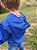 Jaqueta Corta Vento Infantil com Capuz Azul Royal - Imagem 3