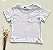 Camiseta Infantil com Bolsinho Branca - Imagem 1
