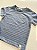 Camiseta Infantil com Bolsinho Azul Listrada - Imagem 3