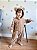 Macacão Bebê Pelúcia Teddy Caramelo com Capuz - Imagem 1