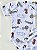 Conjunto Body e Shorts Bebê Canelado Estampa Animais Safari - Imagem 2