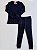 Conjunto Blusa e Calça Canelado Preto - Imagem 1