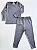Conjunto Térmico Infantil Blusa e Calça Cinza Chumbo - Imagem 1
