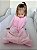 Saco de Dormir Bebê Fleece Cor Rosa Claro Liso - Imagem 4