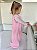 Saco de Dormir Bebê Fleece Cor Rosa Claro Liso - Imagem 5