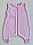 Saco de Dormir Infantil em Fleece com Pezinho Cor Rosa Claro Liso - Imagem 1