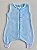 Saco de Dormir Infantil em Fleece com Pezinho Cor Azul Claro Liso - Imagem 1